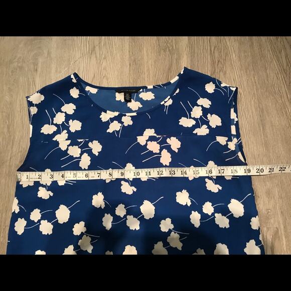 TOMMY HILFIGER Blue & White Top Size Small - Picture 8 of 10